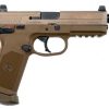 FN HERSTAL FNX45 Tactical .45 ACP 5.3" Night Sights Flat Dark E