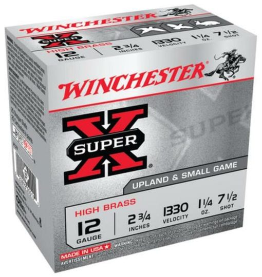 Buy Winchester 5 Super-X High Brass 12 ga 2.75" 1-1/4 oz 7.5 Shot 25Box/10Case