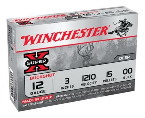 Buy Winchester Super X Buckshot 12 ga 3" 15 Pellets 00 Buck Shot 5rd Box