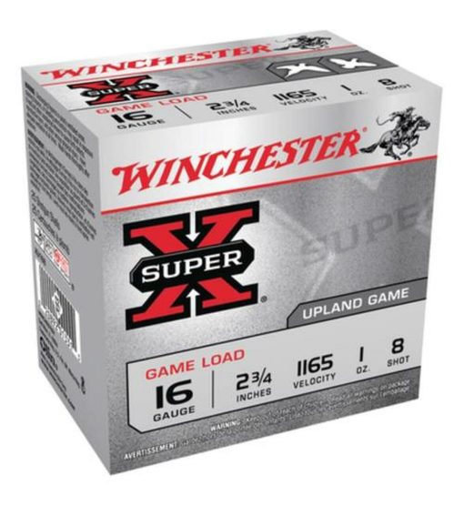 Buy Winchester Super-X Game 16 Ga, 2.75", 1 oz, 8 Shot, 25rd/Box