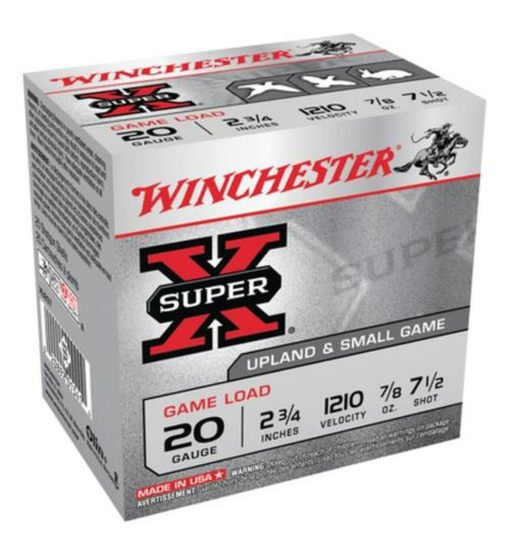 Buy Winchester Super-X Game 20 Ga, 2.75", .88oz, 7.5 Shot, 25rd/Box