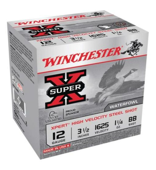 Buy Winchester Super-X Xpert Steel Waterfowl 12 Ga, 3.5', 1625 FPS, 1.25OZ, BB Steel Shot, 25rd/Box