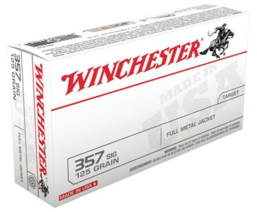 Buy Winchester USA 357 Sig Sauer Full Metal Jacket 125gr, 50rd Box