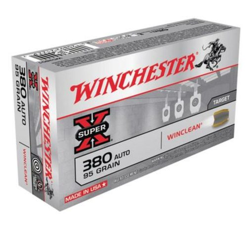 Buy Winchester WinClean 380 ACP Brass Enclosed Base 95gr, 50Box/10Case