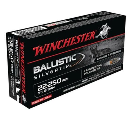 Buy Winchester Supreme 22-250 Rem Ballistic Silvertip 55gr, 20Box/10Case