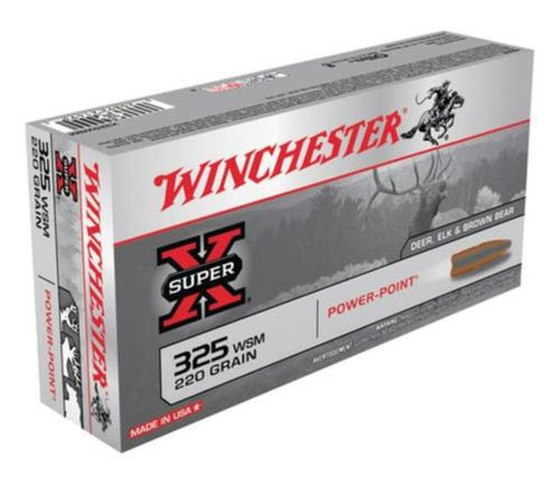 Buy Winchester Super-X .325 Winchester Short Magnum, 220gr, Power-Point, 20rd Box