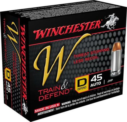 Buy Winchester W Train & Defend 45 ACP Defend 230 gr, JHP 20rd Box