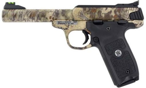 Buy Smith & Wesson SW22 Victory Pistol, 22LR, 5.5", Kryptek Highlander Camo, 10rd Mag