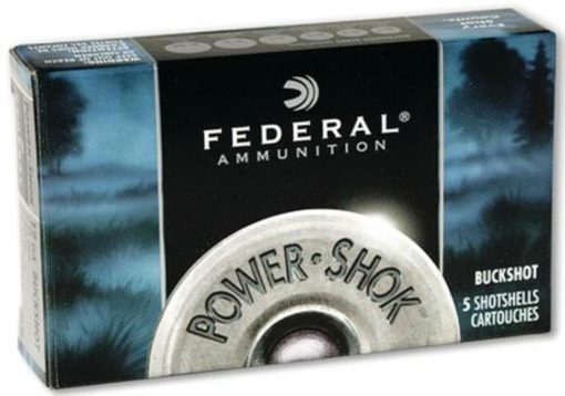 Buy Federal F1304B Power Shok Buckshot 12 ga 2.75" 34 Pellets 4 Buck Shot 5Bx/50Cs