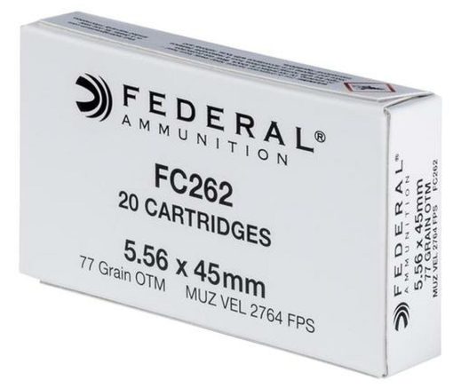 Buy Federal Rifle Ammunition, 5.56 NATO, Open Tip Match, 77 Gr, 20rd Box