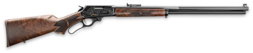 Buy Marlin 1895 444 Marlin 150 Year Anniversary Edition, Engraving Gold Inlay, C-Grade Walnut Pistol S-Grip Stock, 24" Half Octagon/Halfrd Barrel, Skinner Ladder Sights