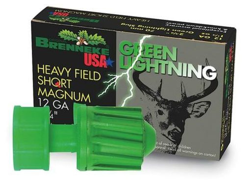 Buy Brenneke 12 Ga, 2 3/4", 1 1/4 oz, Green Lightning Heavy Field Slugs, 5rd/Box