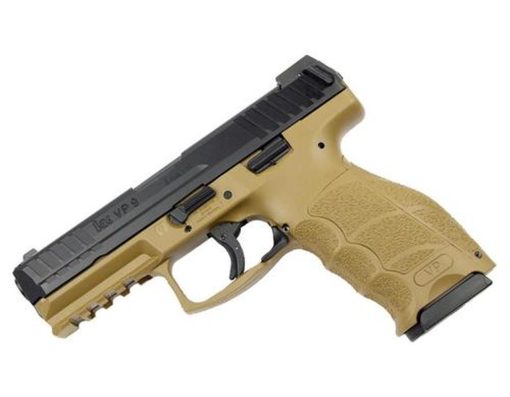 Buy HK VP9 9mm Flat Dark Earth 4" Barrel Nite Sites 15 Rd Mag