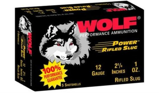 Buy Wolf Slug Shotshells 12 ga, 2.75", 1 oz, 250rd/Case (50 Boxes/Case)