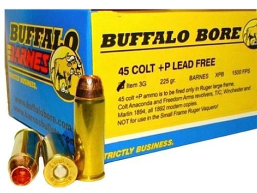 Buy Buffalo Bore 45 Colt +P Lead-Free Barnes XPB 225gr, 20rd Box