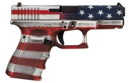 Buy Glock G19 Gen4, 9mm, 4.02" Barrel, 15rd, American Flag Cerakote