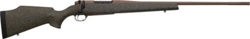 Buy Weatherby Mark V Weathermark LT 257 Weatherby Mag, 26" Flat Dark Earth Cerakote Green, Flat Dark Earth Speckle Fixed Monte Carlo Stock, RH, 3rd