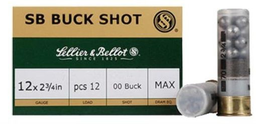 Buy Sellier and Bellot SB Buckshot 12Ga 2 3/4 1 1/4 oz #00 12 Pellet 25Rd/Box