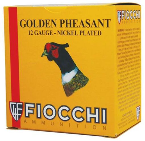 Buy Fiocchi Golden Pheasant Nickel 12 Ga, 2.75", 1.3oz, 4 Shot, 1250 FPS, 25rd/Box