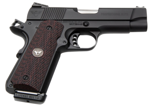 Buy Wilson Combat 1911 Professional Elite 45 ACP Single 4" Barrel Black Cherry G10 Grip Black Slide