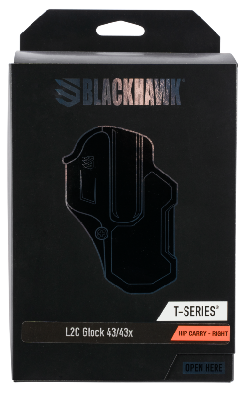 Buy Blackhawk T-Series Glock 43-43X, Level 2 Compact, Right Hand, Black