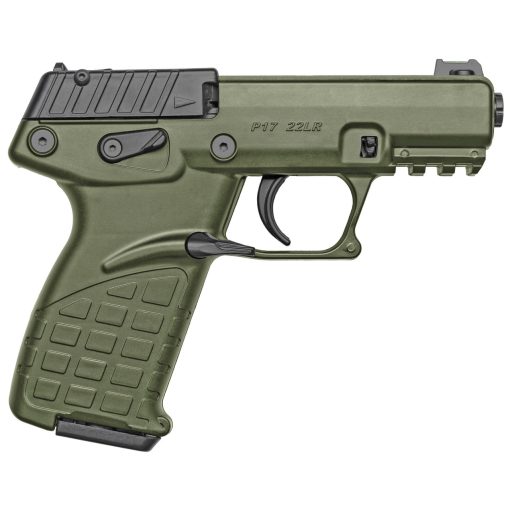 Buy Kel-Tec P17 22 LR 3.93" 16+1 Black Slide Green Polymer Frame Threaded Barrel 3 Magazines