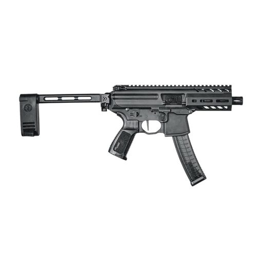 Buy Sig MPX Copperhead 9mm, 4.5" Barrel, Aluminum Frame, Black, Pivoting Contour Brace, 20rd