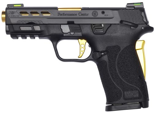 Buy Smith & Wesson Performance Center M&P 9 Shield EZ 9mm Pistol with Manual Safety and Ported Barrel, Gold