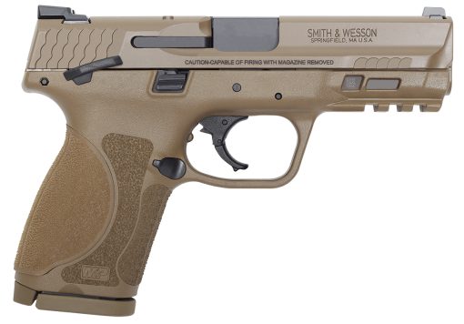 Buy Smith & Wesson M&P 9 Compact Flat Dark Earth M2.0 9mm Pistol with Manual Thumb Safety