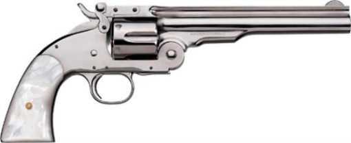 Buy Uberti Schofield 1875 No. 3 Top Break 2nd Model Nickel Finish Pearl Grips 38 Special Revolver 7" Barrel