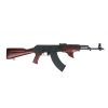 PSAK-47 GF3 Forged Classic Red Wood Shark Fin with Cheese Grater Upper Hand Guard Rifle - 51655112881