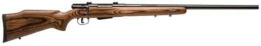 Buy Savage Model 25 Lightweight Varminter .22 Hornet, 24" Barrel, Satin Blue, Det Box Mag, Brown Laminate Stock, 4rd