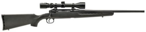 Buy Savage Axis XP Youth Package .243 Winchester 20" Barrel Matte Black Synthetic Stock 4 Rounds Includes 3-9X40mm Riflescope Mounted