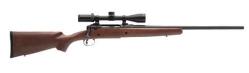 Buy Savage Axis II XP Hardwood, 223 Remington, 22" Barrel, Black Color, Brown Hardwood Stock, Accutrigger, 4Rd, Detachable Box Magazine