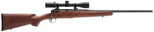 Buy Savage Axis II XP Hardwood, 308 Winchester, 22" Barrel, Black Color, Brown Hardwood Stock, Accutrigger, 4Rd, Detachable Box Magazine