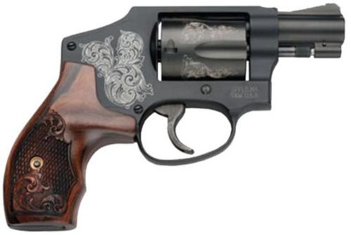 Buy Smith & Wesson SW Model 442 38 SPL 1 7/8" Snub Nose Barrel, Engraved Black & Grip, 5 Shot