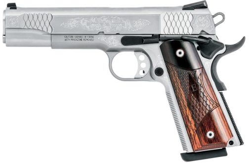 Buy Smith & Wesson 1911 45 ACP 5" Barrel Engraved, Eoof Grips 8rd Mag