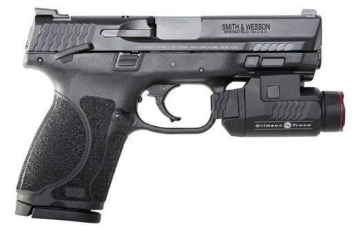 Buy Smith & Wesson M&P M2.0 Compact, 9mm, 4", 15rd, Crimson Trace Rail Master, Black