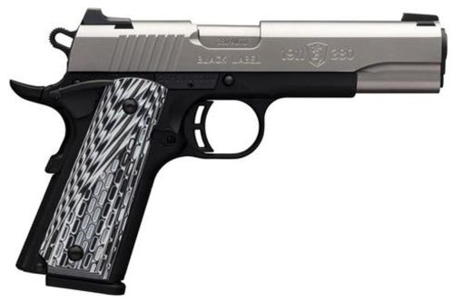 Buy Browning 1911-380 Black Label Pro Single 380 ACP, SS, G10, Night Sights,, rd, 8 rd