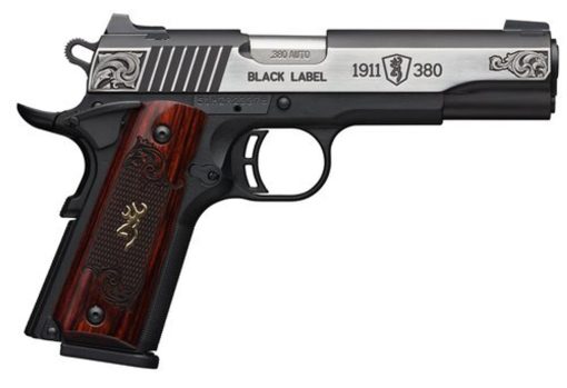 Buy Browning 1911 Black Label Engraved Medium 380 ACP, 3-Dot Sight, 4.25" Barrel