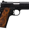 Buy Browning 1911 Black Label, .22 LR, 4.25", 10rd, Brown Stipled Grips, Black