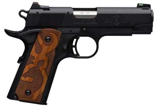 Buy Browning 1911 Black Label, .22 LR, 3 5/8" Barrel, 10rd, Brown Stippled Grips, Black