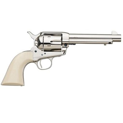 Buy Uberti 1873 Cattleman Cody, .45 Colt, 5.5", 6rd, Ivory Grips, Full Nickel-Plated