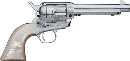 Buy Uberti 1873 Cattleman, .45 Colt, 4.75" Barrel, 6rd, Full Scroll Engraving, Stainless Steel