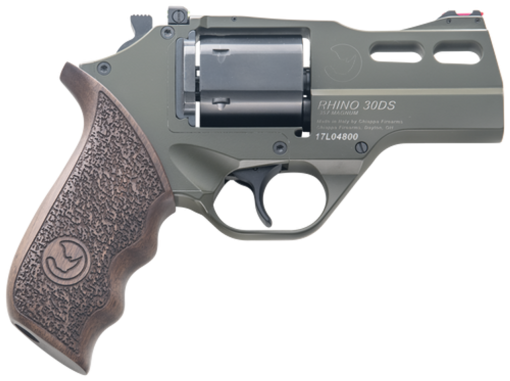 Buy Chiappa Rhino 30SAR, CA Legal, .357 Mag, 3", 6rd, SAA, Walnut, OD Green