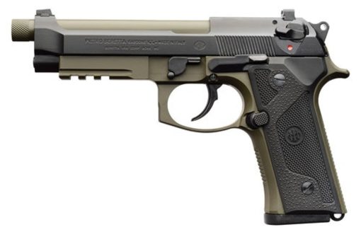 Buy Beretta M9A3 9mm, 5.2" Barrel, Night Sights, Decocker, OD Green/Black, 17rd