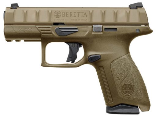 Buy Beretta APX Centurion 9mm, 3.70" Barrel, Flat Dark Earth, 3 Dot White Sight, 10rd