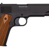 Buy Colt's Manufacturing Military Retro Reproduction, Full Size 1911, 45ACP, 5" Barrel, Steel Frame, Matte Blued Finish, Wood Grips, Fixed Sights, Original Rollmarks, Limited Production, 7Rd, 1 Magazine