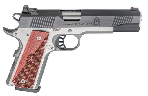 Buy Springfield Ronin Operator 1911, Full Size, 9mm, 5" Barrel, Blued, SS Frame, Fiber Optic Front Sight Tactical White Dot Rear, 9rd Mag