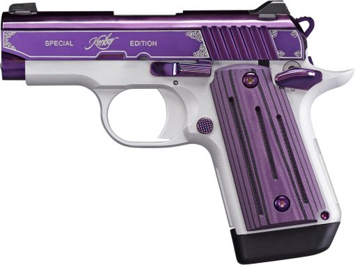 Buy Kimber Micro 9 Amethyst 9mm, 3" Barrel, Purple PVD W/Engraving, Purple G10, 7rd